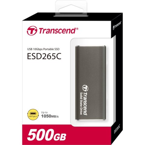 Накопитель SSD USB-C 500GB Transcend (TS500GESD265C) - Нулевой остаток (Feed) - Нулевой остаток (Feed)