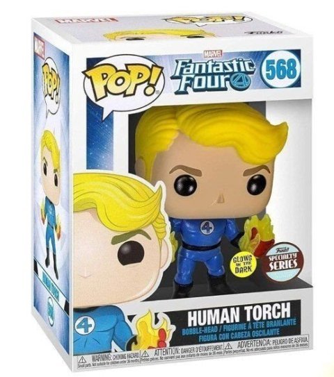 Фигурка Funko Marvel: Fantastic Four Human Torch Фантастическая четвёрка Человек факел (Exclusive) 568 - -