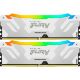Модуль памяти для компьютера DDR5 64GB (2x32GB) 6400 MHz Renegade RGB White XMP Kingston Fury (ex.HyperX) (KF564C32RWAK2-64) - Нулевой остаток (Feed) - Нулевой остаток (Feed)
