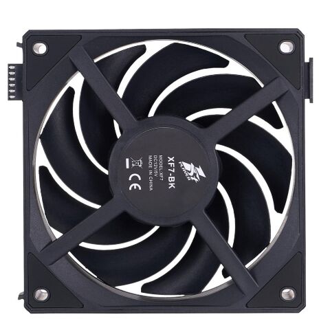 Кулер для корпуса 1stPlayer XF7 Black (XF7-BK-1IN1) - Нулевой остаток (Feed)  - Нулевой остаток (Feed) 