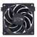 Кулер для корпуса 1stPlayer XF7 Black (XF7-BK-1IN1) - Нулевой остаток (Feed)  - Нулевой остаток (Feed) 
