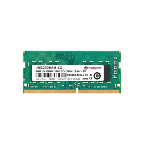 Модуль памяти для ноутбука SoDIMM DDR4 4GB 3200 MHz Transcend (JM3200HSH-4G) - Нулевой остаток (Feed)  - Нулевой остаток (Feed) 