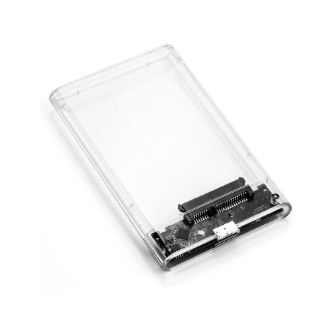 Карман внешний Dynamode 2.5" SATA HDD/SSD USB 3.0 Transparent (DM-CAD-25316) - Нулевой остаток (Feed)  - Нулевой остаток (Feed) 