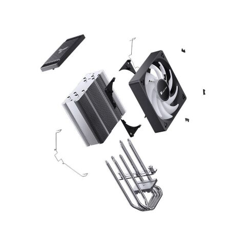 Кулер для процессора JONSBO CR-1000 EVO ARGB Black - Нулевой остаток (Feed) - Нулевой остаток (Feed)