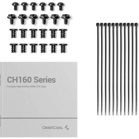 Корпус Deepcool CH160 Black (R-CH160-BKNGI0-G-1) - Нулевой остаток (Feed) - Нулевой остаток (Feed)