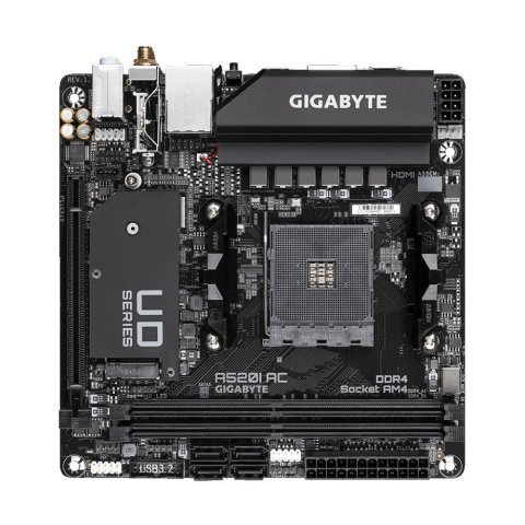 Материнская плата GIGABYTE A520I AC - Нулевой остаток (Feed) - Нулевой остаток (Feed)