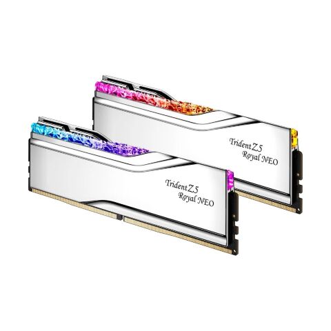 Модуль памяти для компьютера DDR5 64GB (2x32GB) 6000 MHz Trident Z5 Royal Silver G.Skill (F5-6000J2836G32GX2-TR5S) - Нулевой остаток (Feed) - Нулевой остаток (Feed)