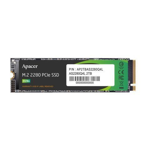 Накопитель SSD M.2 2280 2TB Apacer (AP2TBAS2280Q4L-1) - Внутренние SSD - Внутренние SSD