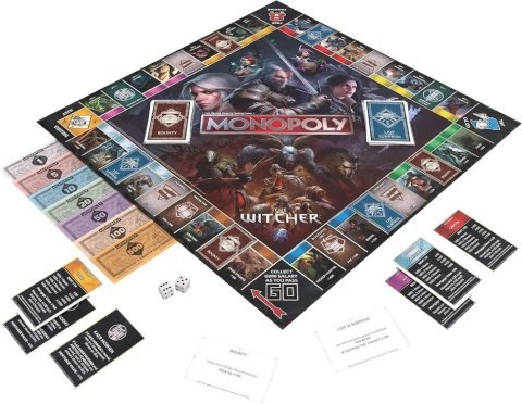 Монополия настольная игра The Witcher Monopoly Ведьмак USA - -