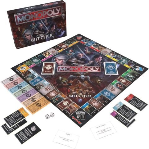 Монополия настольная игра The Witcher Monopoly Ведьмак USA - -