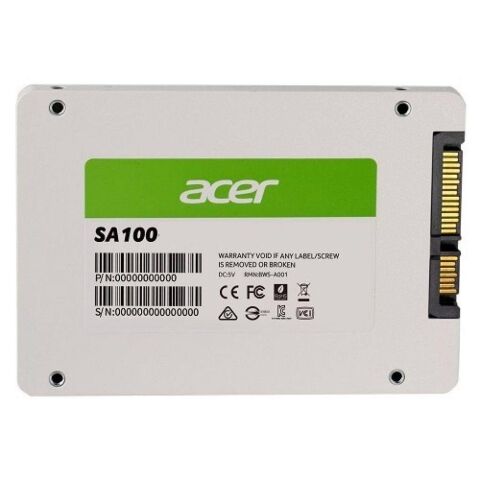 Накопитель SSD 2.5" 480GB SA100 Acer (BL.9BWWA.103) - Внутренние SSD  - Внутренние SSD 