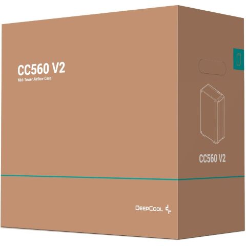 Корпус Deepcool CC560 V2 Black (R-CC560-BKGAA4-G-2) - Нулевой остаток (Feed) - Нулевой остаток (Feed)