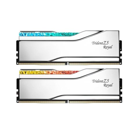 Модуль памяти для компьютера DDR5 64GB (2x32GB) 6400 MHz Trident Z5 Royal Silver G.Skill (F5-6400J3239G32GX2-TR5S) - Нулевой остаток (Feed) - Нулевой остаток (Feed)