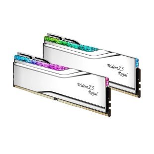 Модуль памяти для компьютера DDR5 64GB (2x32GB) 6400 MHz Trident Z5 Royal Silver G.Skill (F5-6400J3239G32GX2-TR5S)
