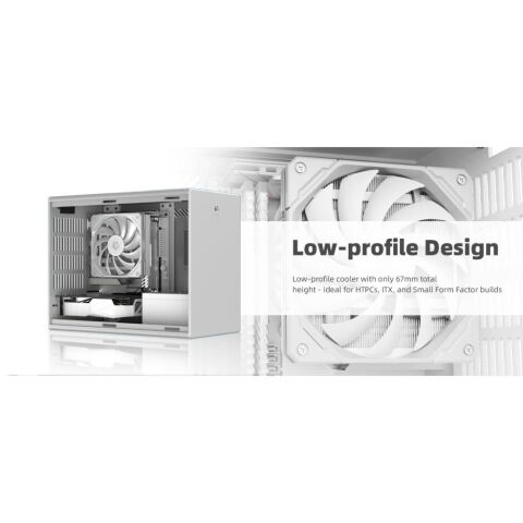 Кулер для процессора ID-Cooling IS-67-XT White - Нулевой остаток (Feed) - Нулевой остаток (Feed)