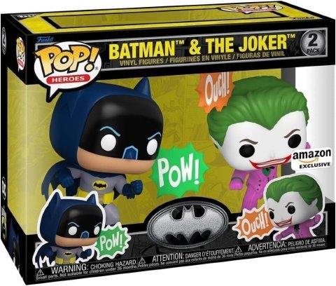 Фігурка Funko DC Heroes: Batman and The Joker 2-Pack Фанко Бетмен та Джокер (Amazon Exclusive) - -