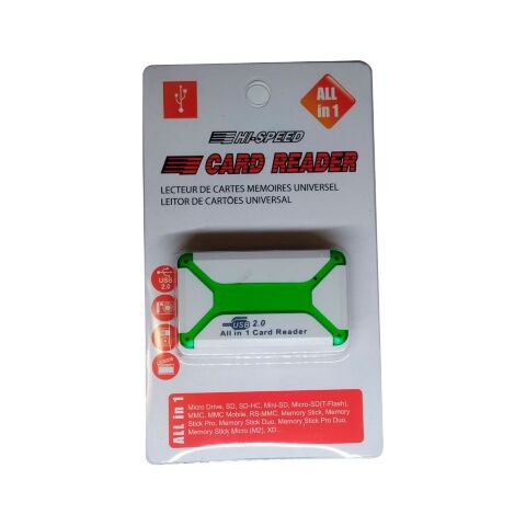 Считыватель флеш-карт Atcom TD2070 USB 2.0 ALL IN 1 - (Memory Stick (MS) , Secure Digit (10770) - Нулевой остаток (Feed) - Нулевой остаток (Feed)