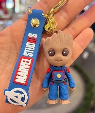 Брелок подвеска на рюкзак Marvel Groot 3D Keychain Грут Backpack - -