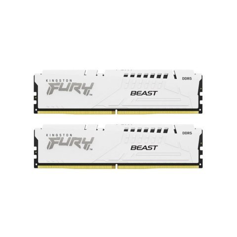 Модуль памяти для компьютера DDR5 32GB (2x16GB) 6000 MHz Beast White Kingston Fury (ex.HyperX) (KF560C36BWE2K2-32) - Нулевой остаток (Feed) - Нулевой остаток (Feed)
