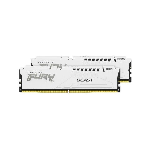 Модуль памяти для компьютера DDR5 32GB (2x16GB) 6000 MHz Beast White Kingston Fury (ex.HyperX) (KF560C36BWE2K2-32) - Нулевой остаток (Feed) - Нулевой остаток (Feed)