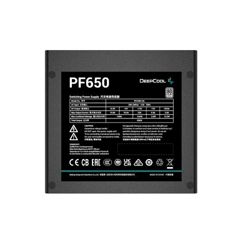 Блок питания Deepcool 650W PF650 (R-PF650D-HA0B-EU) - Нулевой остаток (Feed)  - Нулевой остаток (Feed) 