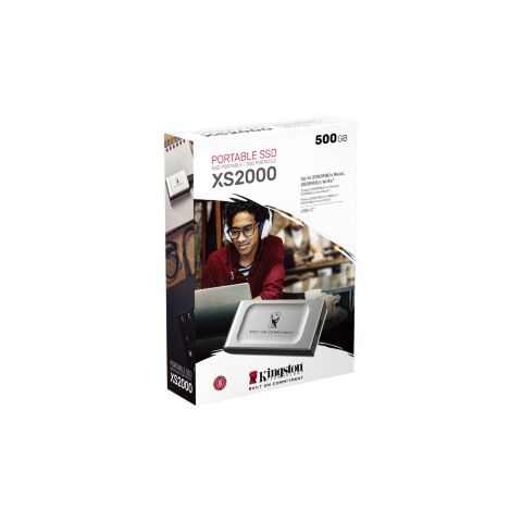 Накопитель SSD USB Type-C 500GB XS2000 Kingston (SXS2000/500GA) - Нулевой остаток (Feed)  - Нулевой остаток (Feed) 