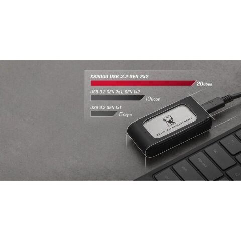 Накопитель SSD USB Type-C 500GB XS2000 Kingston (SXS2000/500GA) - Нулевой остаток (Feed)  - Нулевой остаток (Feed) 