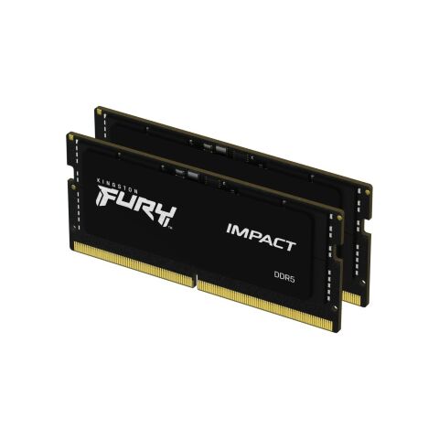 Модуль памяти для ноутбука SoDIMM DDR5 16GB (2x8GB) 4800 MHz FURY Impact Kingston Fury (ex.HyperX) (KF548S38IBK2-16) - Нулевой остаток (Feed)  - Нулевой остаток (Feed) 