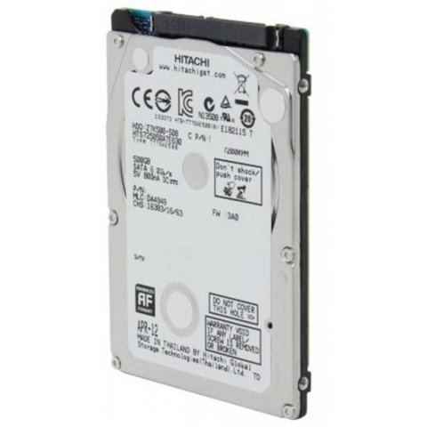 Жесткий диск для ноутбука 2.5" 500GB WDC Hitachi HGST (0J38075 / HTS725050A7E630) - Нулевой остаток (Feed) - Нулевой остаток (Feed)