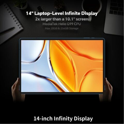 Планшет Teclast T70 14" 8/256GB LTE blue (6940709687208) - Нулевой остаток (Feed) - Нулевой остаток (Feed)