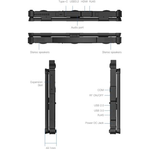 Ноутбук Vinga Scout X14A (X14A-123516512BWP) - Нулевой остаток (Feed)  - Нулевой остаток (Feed) 