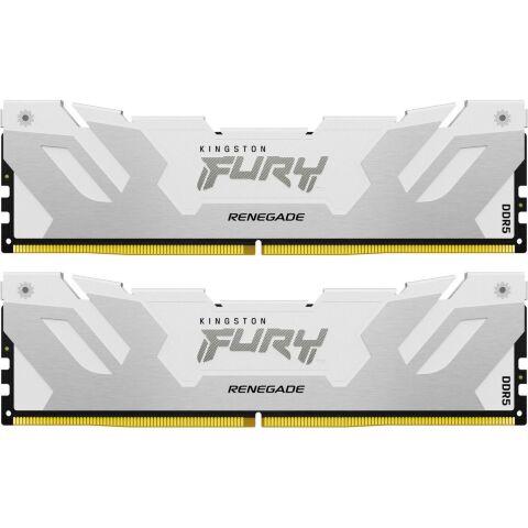 Модуль памяти для компьютера DDR5 32GB (2x16GB) 6400 MHz Renegade White XMP Kingston Fury (ex.HyperX) (KF564C32RWK2-32) - Нулевой остаток (Feed) - Нулевой остаток (Feed)