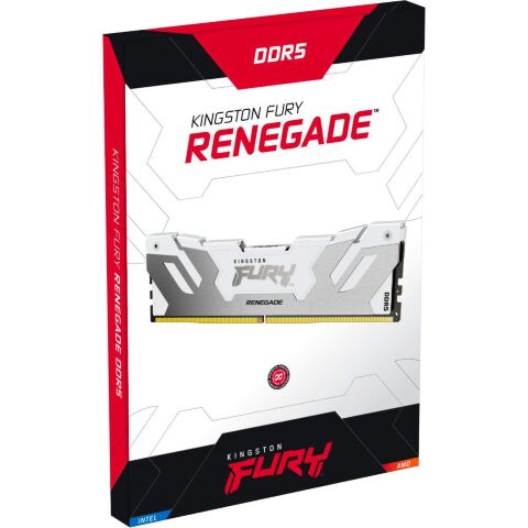 Модуль памяти для компьютера DDR5 32GB (2x16GB) 6400 MHz Renegade White XMP Kingston Fury (ex.HyperX) (KF564C32RWK2-32) - Нулевой остаток (Feed) - Нулевой остаток (Feed)