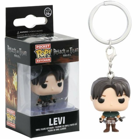 Брелок Funko Attack on Titan Levi Атака Титанов фанко Леви 4 см - -