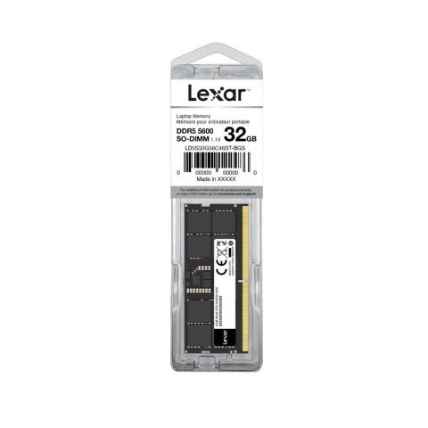 Модуль памяти для ноутбука SoDIMM DDR5 32GB 5600 MHz Lexar (LD5S32G56C46ST-BGS) - Нулевой остаток (Feed) - Нулевой остаток (Feed)