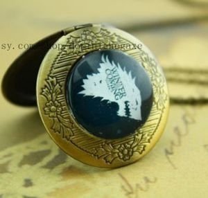 Медальйон Game of Thrones Stark Wolf # 2 (White) - -