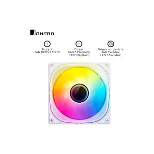 Кулер для корпуса JONSBO FR-505W ARGB White