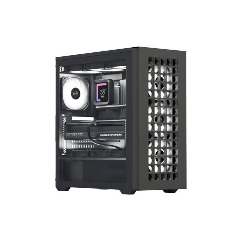 Корпус для ПК AeroCool D502A-G-BK-v1 Black (ACCM-DS02043.11) - Нулевой остаток (Feed)  - Нулевой остаток (Feed) 