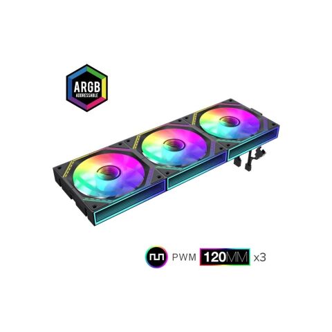 Кулер для корпуса Gamemax FN12A-S3I - Нулевой остаток (Feed) - Нулевой остаток (Feed)