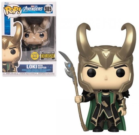 Фигурка Funko Pop Marvel Loki with Scepter Фанко Локи со скипетром 985 (EE Exclusive) -   -  