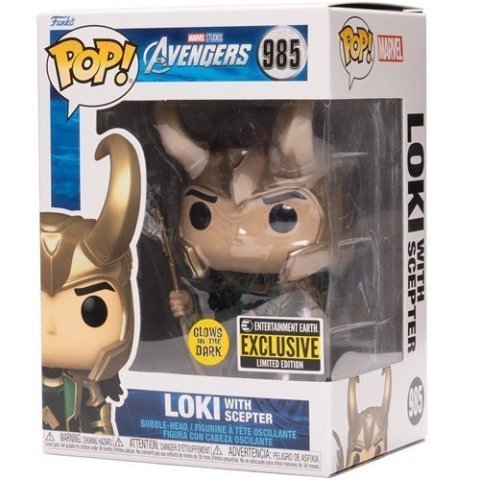 Фигурка Funko Pop Marvel Loki with Scepter Фанко Локи со скипетром 985 (EE Exclusive) -   -  