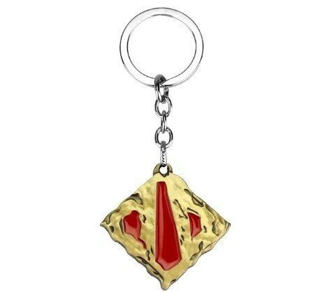 Брелок DOTA 2 Logo метал Дота 2 (колір бронза) - -