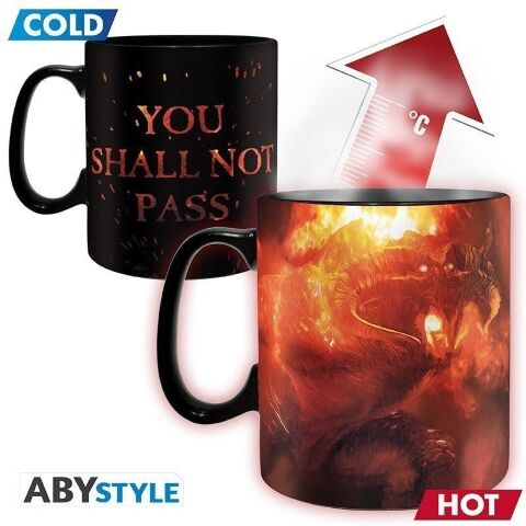 Чашка хамелеон Abystyle Lord Of The Rings You shall not pass Mug кружка Властелин колец Ты не пройдёшь 460 мл - -