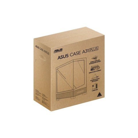 Корпус ASUS A31 Plus Black Tempered Glass (90DC00R0-B19000) - Нулевой остаток (Feed)  - Нулевой остаток (Feed) 