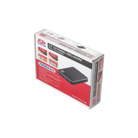 Карман внешний AgeStar 2.5", USB3.1, черный (31UB2A18 (Black)) - Нулевой остаток (Feed) - Нулевой остаток (Feed)