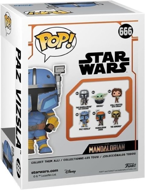 Фігурка Funko Star Wars Mandalorian Paz Vizsla Фанко Мандалорець Паз Візcла 666 - -