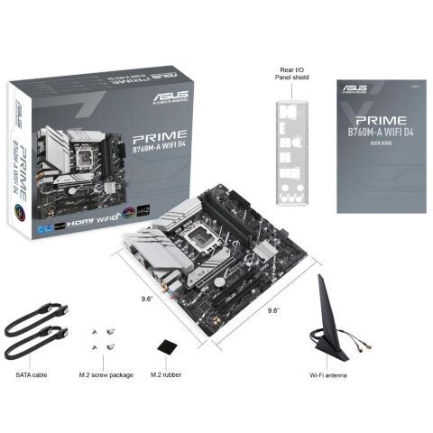 Материнская плата ASUS PRIME B760M-A WIFI D4 - Нулевой остаток (Feed)  - Нулевой остаток (Feed) 