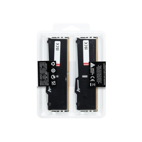 Модуль памяти для компьютера DDR5 64GB (2x32GB) 5600 MHz FURY Beast RGB Kingston Fury (ex.HyperX) (KF556C40BBAK2-64) - Нулевой остаток (Feed) - Нулевой остаток (Feed)