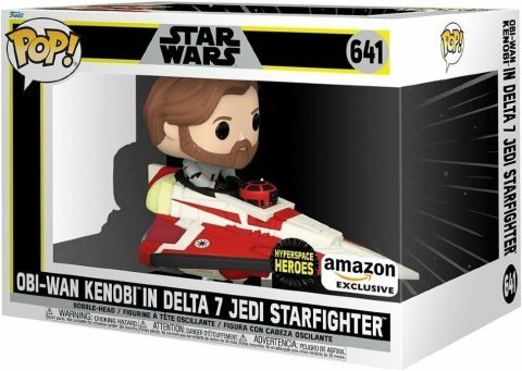 Фігурка Funko Star Wars OBI-Wan Kenobi in Delta 7 Jedi Starfighter фанко Обіван Кенобі Exclusive 641 - -