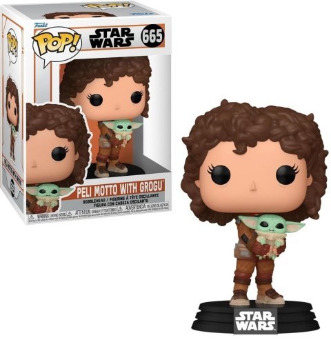 Фигурка Funko Star Wars Mandalorian Peli Motto with Grogu Фанко Мандалорец Пели с Грогу 665 - -